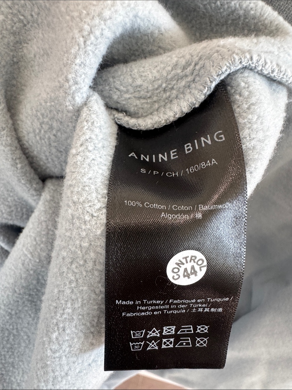 NWT Anine Bing Miles oversized cotton sweatshirt size Small - Picture 6 of 8